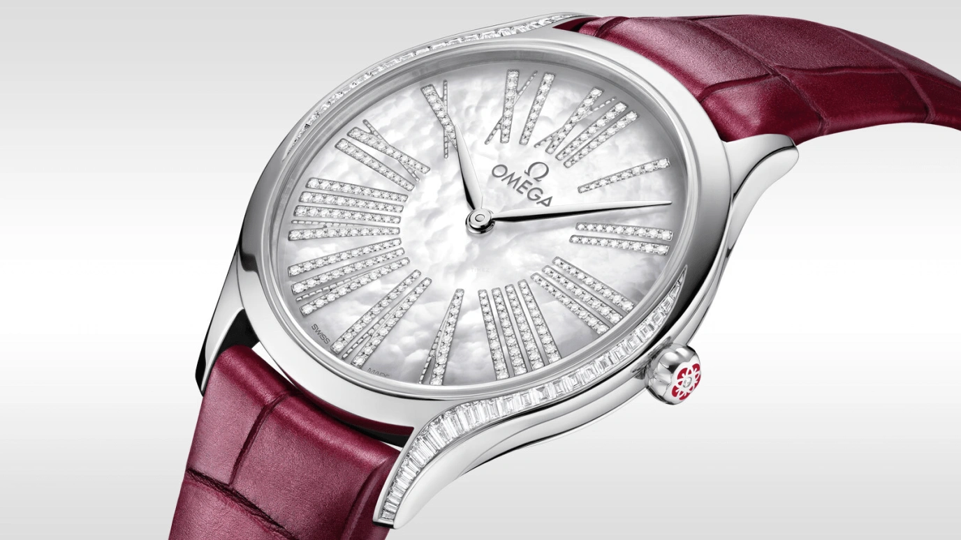Omega,Trésor 36mm,36mm,White Gold,White,Quartz,Day,Zodiac Indications,428,428.58.36.60.55.001