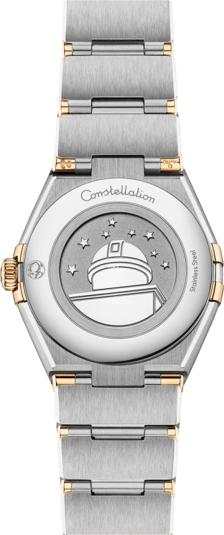 Omega,Constellation 28mm,28mm,Yellow Gold,Stainless Steel,Silver,Quartz,In-house Caliber,Sapphire,131,131.20.28.60.02.002