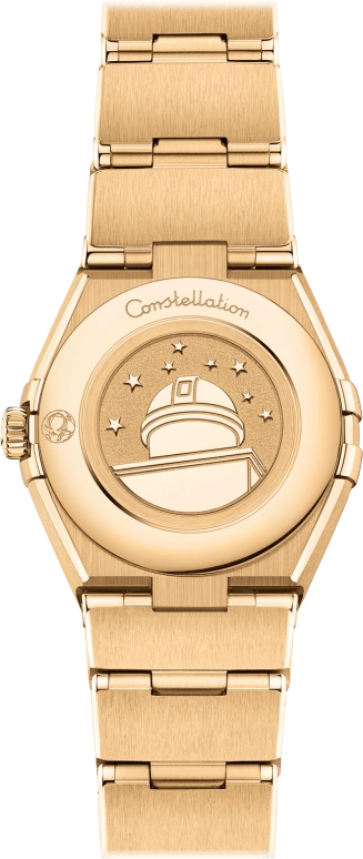 Omega,Constellation 25mm,25mm,Yellow Gold,Blue,Quartz,In-house Caliber,Sapphire,131,131.55.25.60.53.001