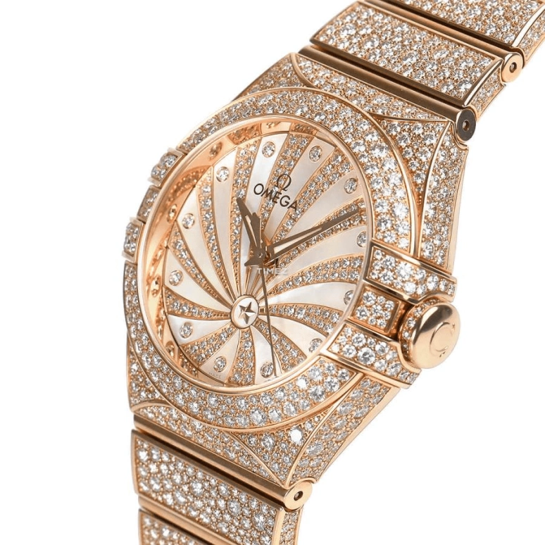 Omega,Constellation 31mm,31mm,Red Gold,White,Automatic,50hours,In-house Caliber,123,123.55.31.20.55.006