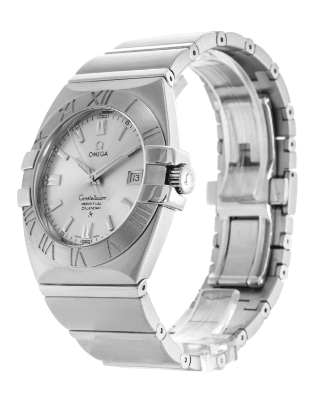 Omega,Constellation 38mm,38mm,Stainless Steel,Silver,Grey,Quartz,Day,30000hours,1513,1513.30.00
