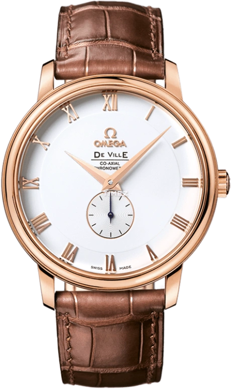 Omega,De Ville 39mm,39mm,Red Gold,White,Automatic,48hours,In-house Caliber,4614,4614.20.02