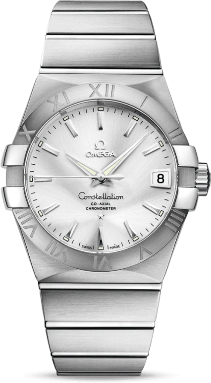 Omega,Constellation 38mm,38mm,Stainless Steel,Silver,Automatic,Date,Co-Axial Escapement,123,123.10.38.21.02.001
