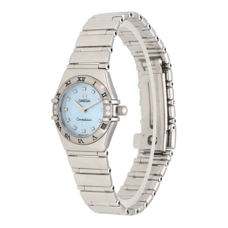 Omega,Constellation 22.50mm,22.50mm,Stainless Steel,Blue,Quartz,30000hours,In-house Caliber,1566,1566.86.00