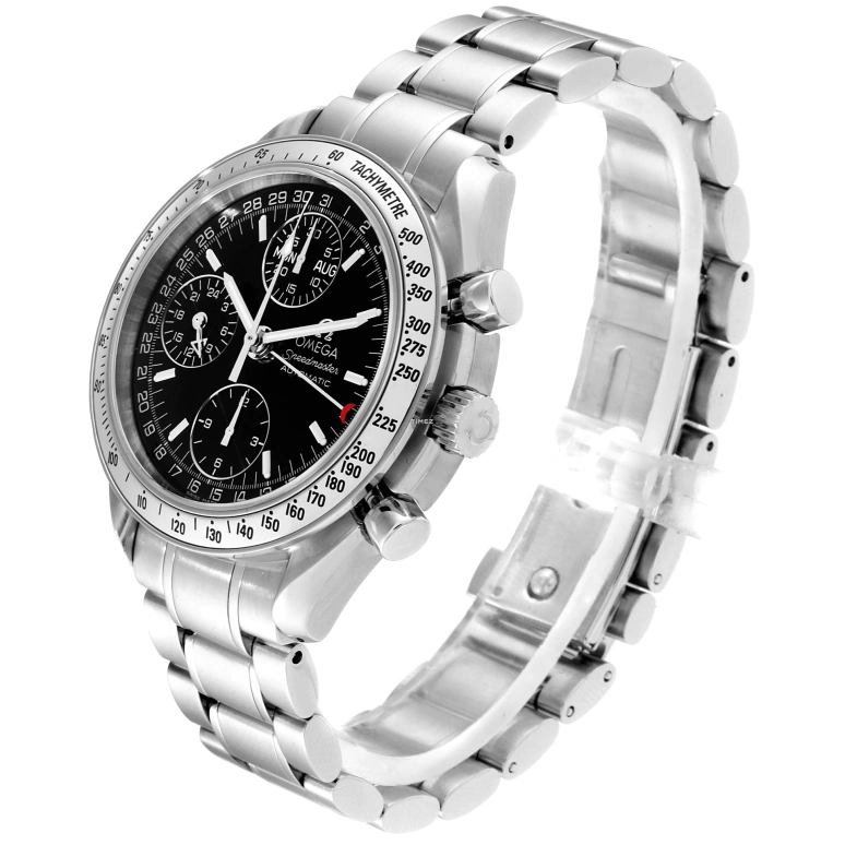 Omega,Speedmaster 39mm,39mm,Stainless Steel,Black,Automatic,Chronograph,Month,Date,Day,42hours,In-house Caliber,3523,3523.50