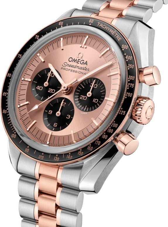 Omega,Speedmaster Moonwatch 42mm,42mm,Stainless Steel,Sedna Gold,Pink Red,Handwound,Chronograph,Anti-magnetic,310,310.20.42.50.99.001