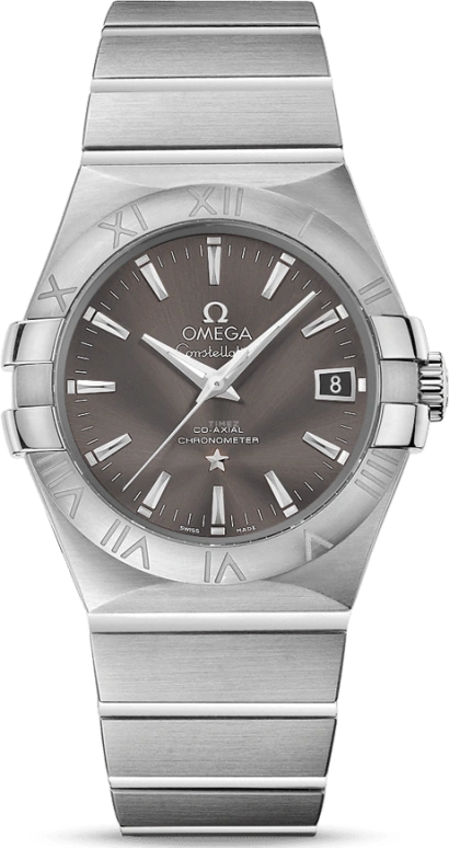 Omega,Constellation 35mm,35mm,Stainless Steel,Grey,Automatic,Date,Co-Axial Escapement,123,123.10.35.20.06.001