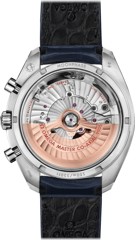 Omega,Speedmaster (Non-Moonwatch) 44.25mm,44.25mm,Ceramic,Platinum,Silver,Automatic,Chronograph,Moonphase,Date,Co-Axial Escapement,60hours,In-house Caliber,304,304.93.44.52.99.004