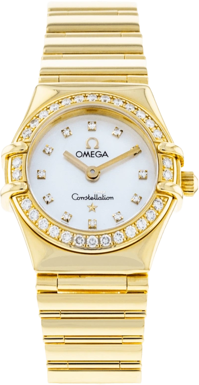 Omega,Constellation 22mm,22mm,Yellow Gold,Silver White,Quartz,30000hours,In-house Caliber,1164,1164.75.00