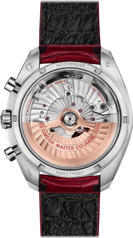 Omega,Speedmaster (Non-Moonwatch) 44.25mm,44.25mm,Platinum,Silver,Automatic,Chronograph,Moonphase,Date,Co-Axial Escapement,60hours,In-house Caliber,304,304.93.44.52.99.002