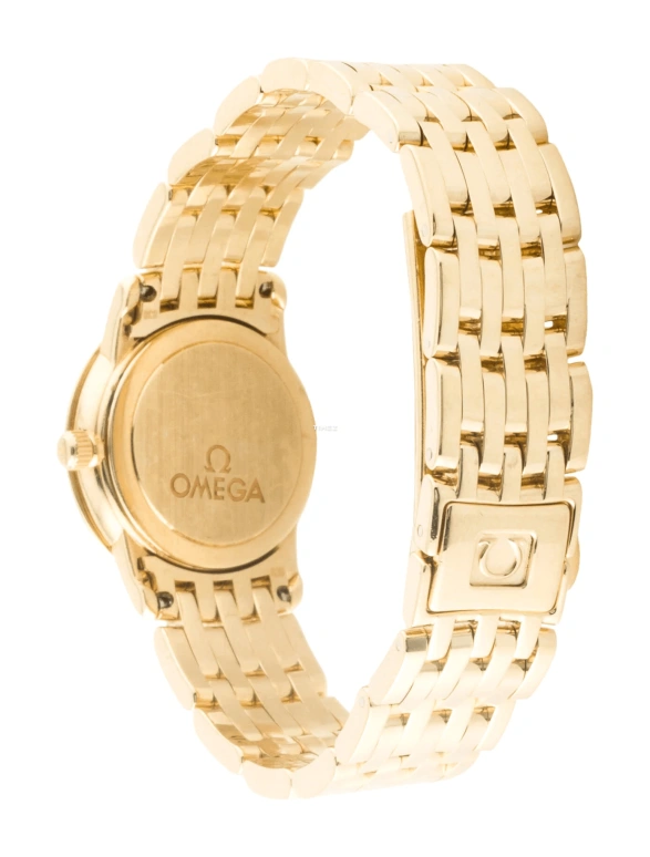 Omega,De Ville 22mm,22mm,Yellow Gold,White,Quartz,30000hours,In-house Caliber,4175,4175.71.00