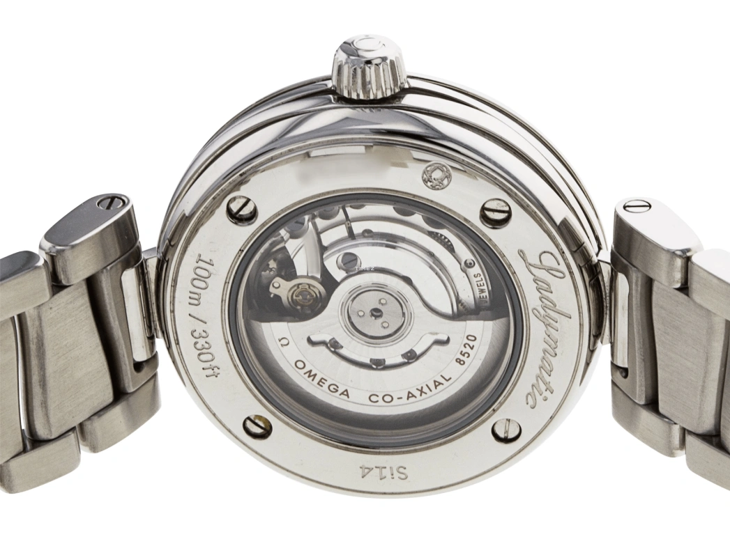 Omega,LadyMatic 34mm,34mm,Stainless Steel,White,Automatic,Day,50hours,425,425.30.34.20.55.001