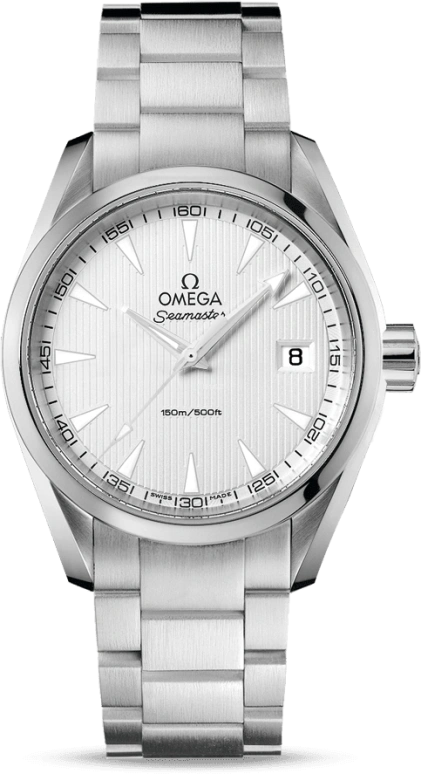 Omega,Aqua Terra 38.50mm,38.50mm,Stainless Steel,Silver,Quartz,Day,30000hours,231,231.10.39.60.02.001