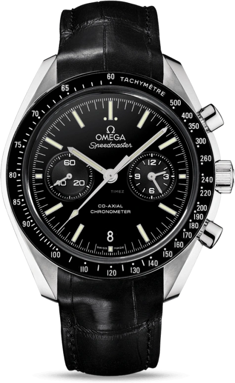 Omega,Speedmaster (Non-Moonwatch) 44.25mm,44.25mm,Platinum,Black,Automatic,Chronograph,Date,Co-Axial Escapement,Column Wheel,60hours,In-house Caliber,311,311.93.44.51.01.002