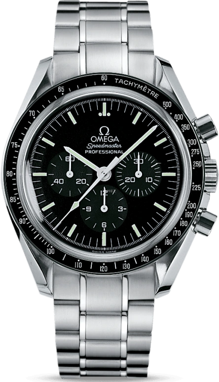Omega,Speedmaster 42mm,42mm,Stainless Steel,Black,Handwound,Chronograph,Moonphase,Day,3570,3570.50.00