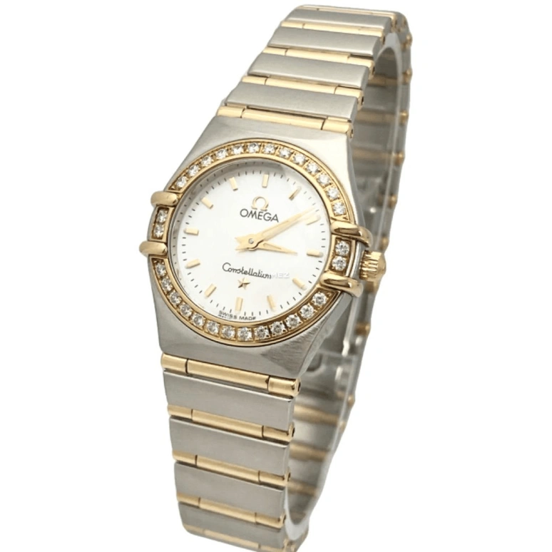 Omega,Constellation 23.50mm,23.50mm,Stainless Steel,Yellow Gold,White,Quartz,30000hours,In-house Caliber,1367,1367.70.00