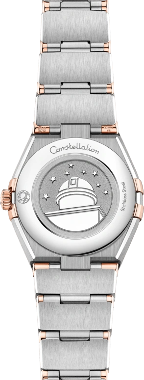 Omega,Constellation 25mm,25mm,Sedna Gold,Stainless Steel,Silver,Quartz,In-house Caliber,Sapphire,131,131.20.25.60.52.001