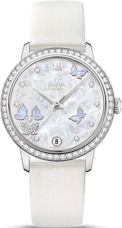 Omega,De Ville 32.70mm,32.70mm,White Gold,White,Automatic,Date,Co-Axial Escapement,424,424.57.33.20.55.001