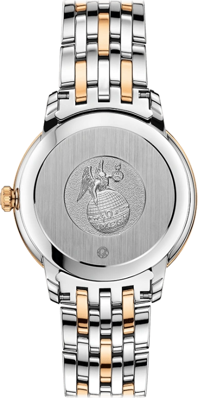 Omega,De Ville 32.70mm,32.70mm,Yellow Gold,Stainless Steel,Champagne,Automatic,Date,Co-Axial Escapement,424,424.20.33.20.58.003