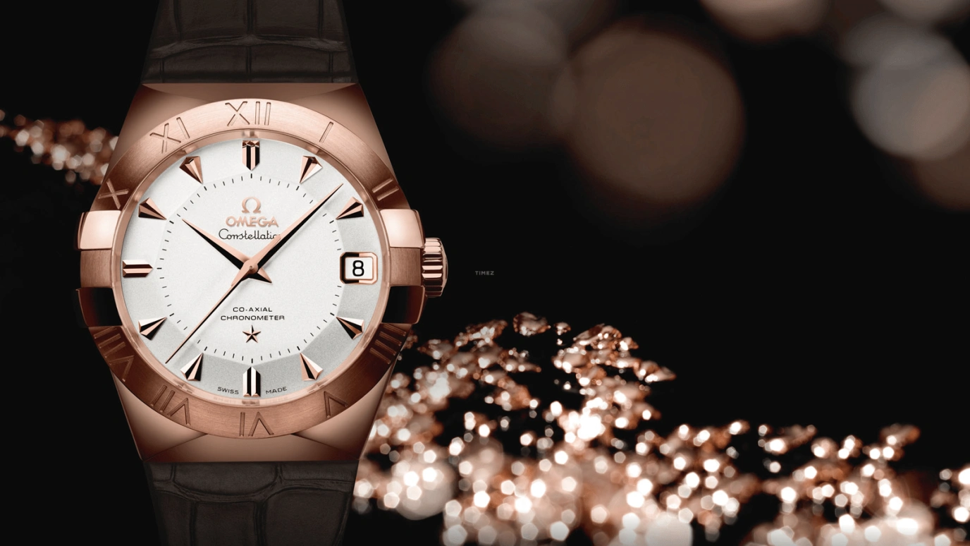 Omega,Constellation 38mm,38mm,Sedna Gold,Silver,Automatic,Date,Co-Axial Escapement,123,123.53.38.21.02.001