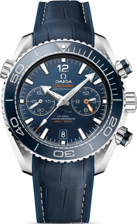 Omega,Seamaster Planet Ocean 45.50mm,45.50mm,Stainless Steel,Blue,Automatic,Chronograph,Date,Co-Axial Escapement,Column Wheel,60hours,In-house Caliber,215,215.33.46.51.03.001