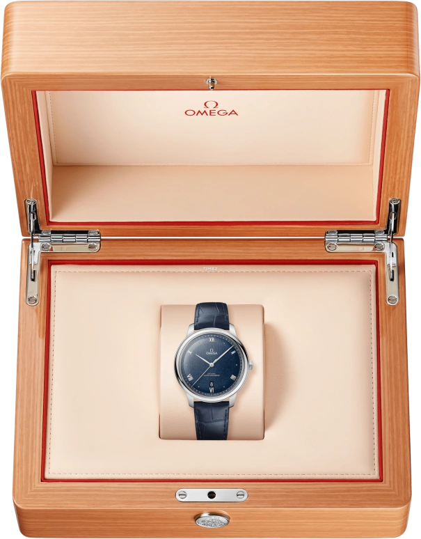 Omega,De Ville 40mm,40mm,Stainless Steel,Blue,Automatic,Day,Anti-magnetic,434,434.13.40.20.03.001