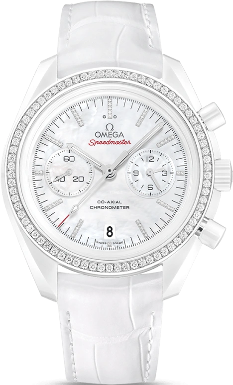 Omega,Speedmaster (Non-Moonwatch) 44.25mm,44.25mm,Ceramic,White,Automatic,Chronograph,Date,Co-Axial Escapement,Column Wheel,60hours,In-house Caliber,311,311.98.44.51.55.001