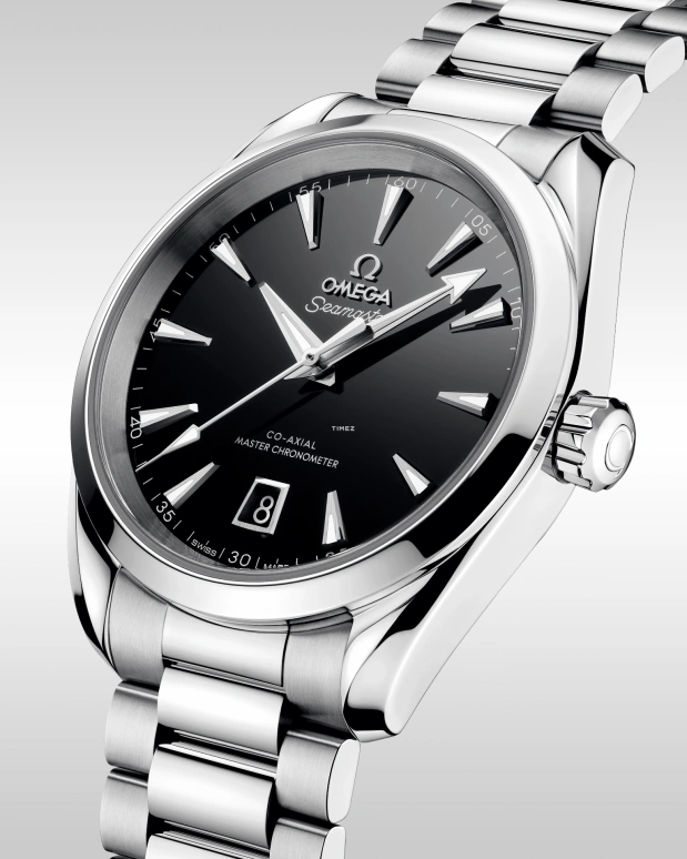 Omega,Aqua Terra 38mm,38mm,Stainless Steel,Black,Automatic,Day,Anti-magnetic,Eddie Redmayne,220,220.10.38.20.01.004