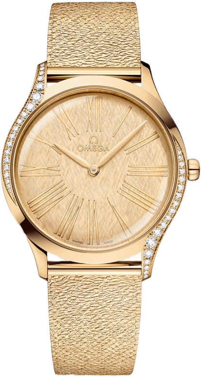 Omega,Trésor 36mm,36mm,Moonshine Gold,Champagne,Quartz,Day,Zodiac Indications,428,428.55.36.60.99.001