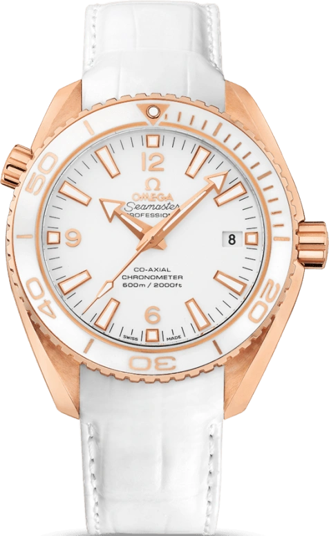 Omega,Seamaster Planet Ocean 42mm,42mm,Red Gold,White,Automatic,Date,Co-Axial Escapement,232,232.63.42.21.04.001