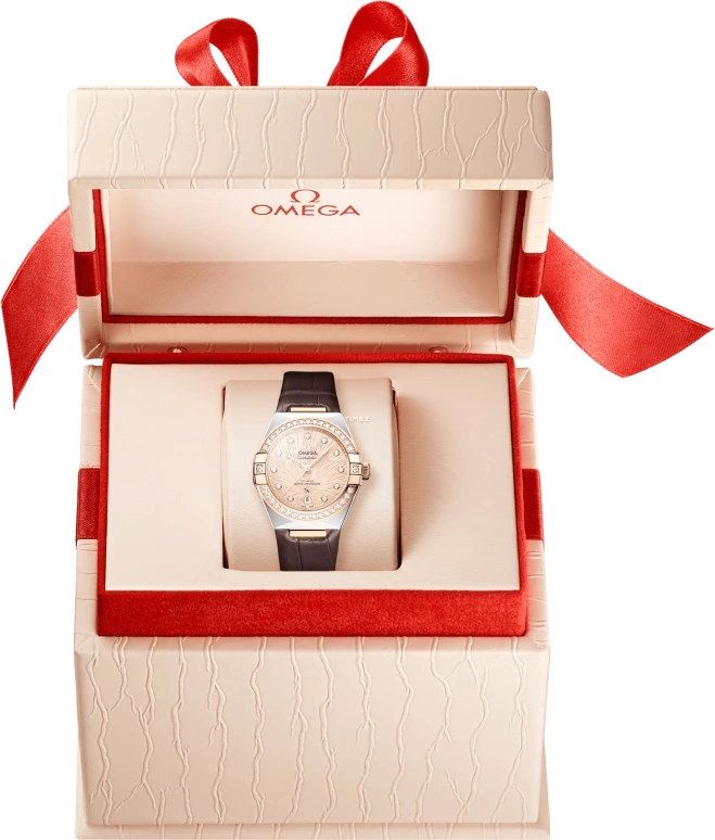 Omega,Constellation 29mm,29mm,Stainless Steel,Moonshine Gold,Champagne,Automatic,Day,Anti-magnetic,131,131.28.29.20.58.001