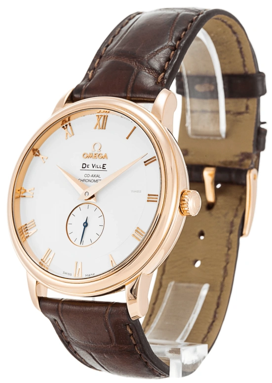 Omega,De Ville 39mm,39mm,Red Gold,White,Automatic,48hours,In-house Caliber,4614,4614.20.02