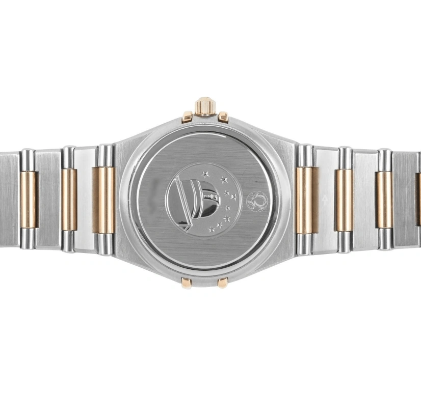 Omega,Constellation 22.50mm,22.50mm,Red Gold,Stainless Steel,White,Quartz,30000hours,In-house Caliber,1358,1358.75.00