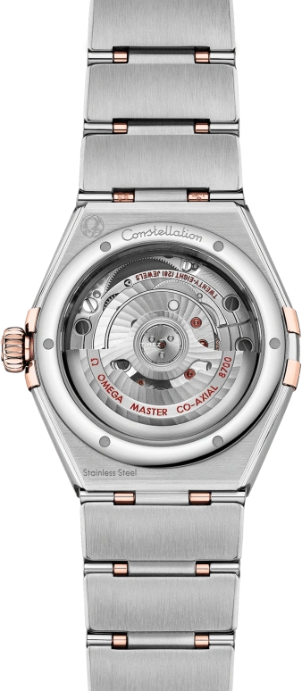 Omega,Constellation 29mm,29mm,Stainless Steel,Sedna Gold,Grey,Automatic,Day,50hours,131,131.25.29.20.99.001