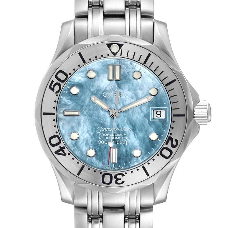 Omega,Seamaster 36mm,36mm,Stainless Steel,Blue,Automatic,Day,44hours,2050,2050.71