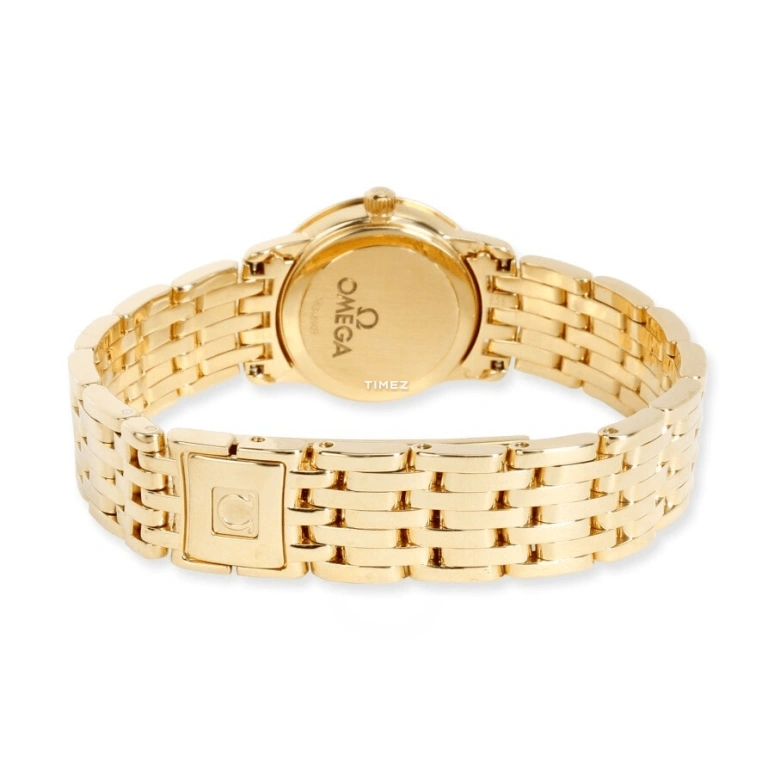 Omega,De Ville 22mm,22mm,Yellow Gold,White,Quartz,30000hours,In-house Caliber,4175,4175.75.00