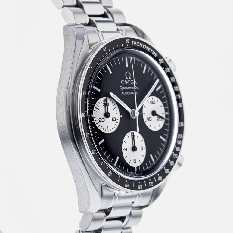 Omega,Speedmaster (Non-Moonwatch) 39mm,39mm,Stainless Steel,Black,Automatic,Chronograph,42hours,3510,3510.52.00