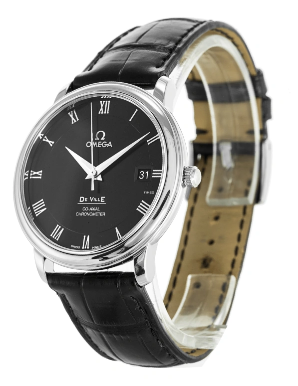 Omega,De Ville 36.50mm,36.50mm,Stainless Steel,Black,Automatic,Day,48hours,4875,4875.50.01