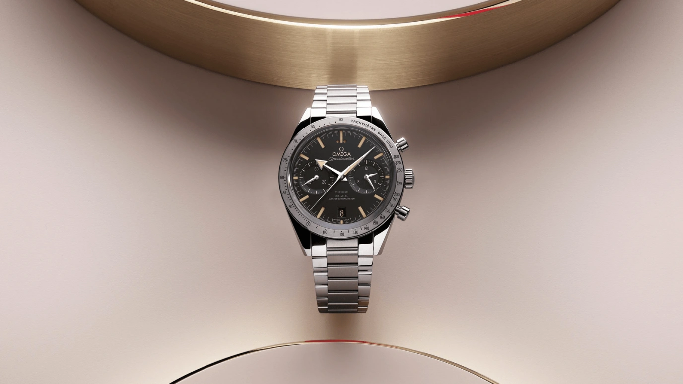 Omega,Speedmaster (Non-Moonwatch) 40.50mm,40.50mm,Stainless Steel,Black,Handwound,Chronograph,Date,Co-Axial Escapement,Column Wheel,60hours,In-house Caliber,332,332.10.41.51.01.001