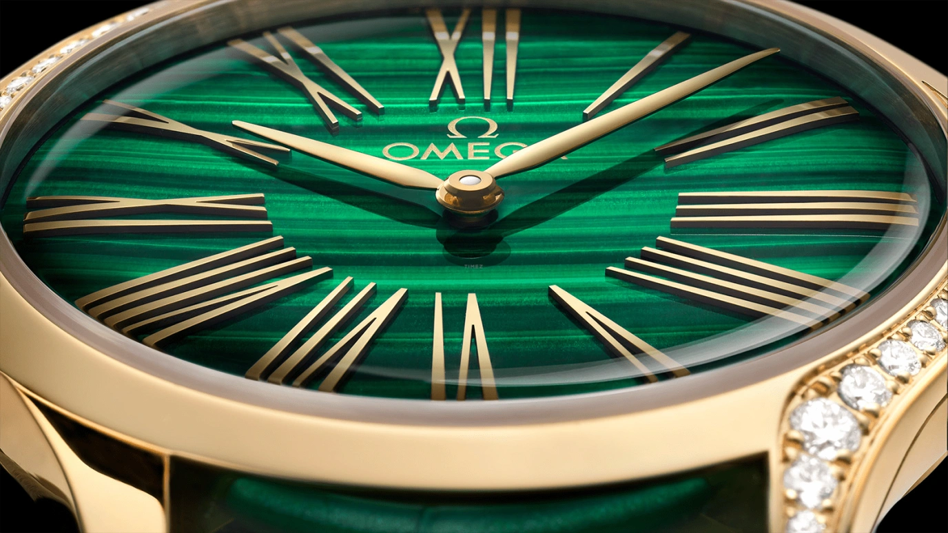 Omega,Trésor 36mm,36mm,Moonshine Gold,Green,Quartz,Day,Zodiac Indications,428,428.58.36.60.99.001
