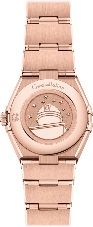 Omega,Constellation 25mm,25mm,Sedna Gold,White,Quartz,Day,Zodiac Indications,131,131.55.25.60.55.001