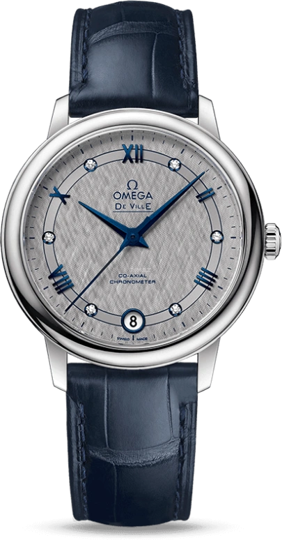 Omega,De Ville 32.70mm,32.70mm,Stainless Steel,Grey,Automatic,Date,Co-Axial Escapement,424,424.13.33.20.56.002