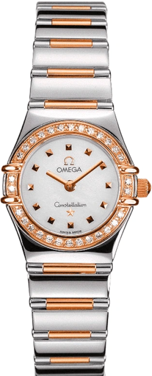 Omega,Constellation 22.50mm,22.50mm,Red Gold,Stainless Steel,White,Quartz,Day,30000hours,1368,1368.71.00