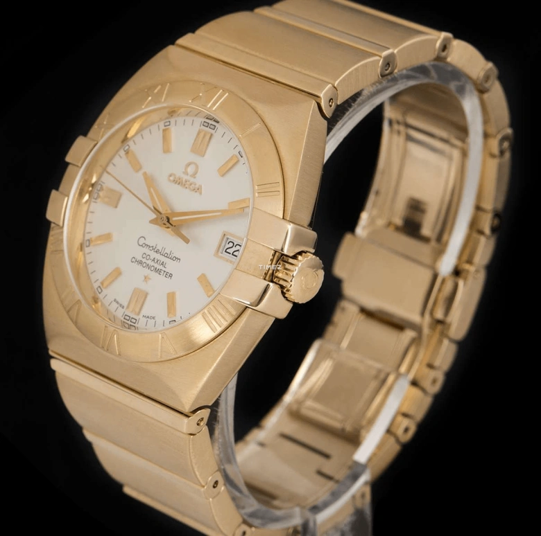Omega,Constellation 35mm,35mm,Red Gold,White,Automatic,Day,48hours,1101,1101.30.00