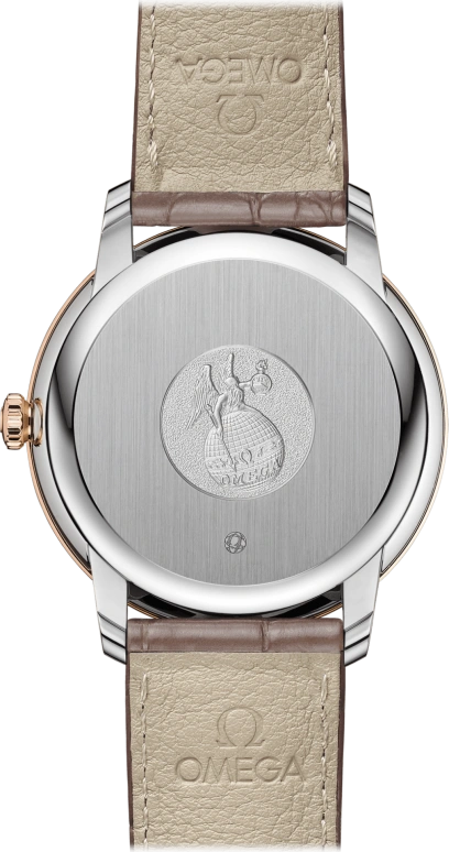 Omega,De Ville 39.50mm,39.50mm,Red Gold,Stainless Steel,Silver,Automatic,Date,Co-Axial Escapement,424,424.23.40.20.02.003