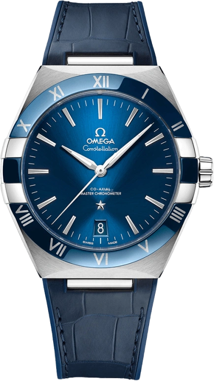 Omega,Constellation 41mm,41mm,Ceramic,Stainless Steel,Blue,Automatic,Date,Co-Axial Escapement,131,131.33.41.21.03.001