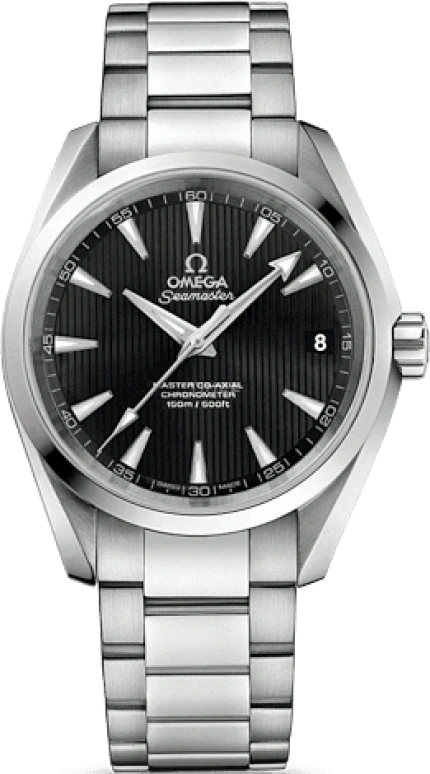 Omega,Aqua Terra 38.50mm,38.50mm,Stainless Steel,Black,Automatic,Date,Co-Axial Escapement,231,231.10.39.21.01.002