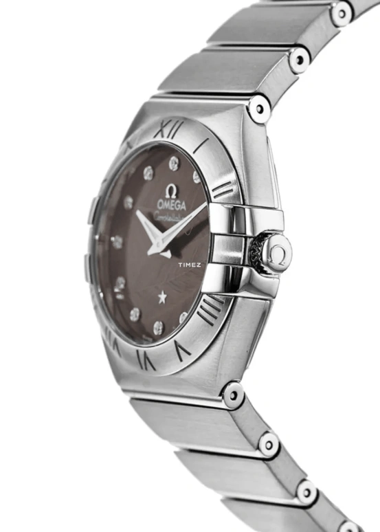 Omega,Constellation 27mm,27mm,Stainless Steel,Grey,Quartz,30000hours,In-house Caliber,123,123.10.27.60.56.001