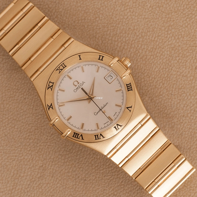 Omega,Constellation 36mm,36mm,Yellow Gold,White,Quartz,Day,30000hours,396,396.1201