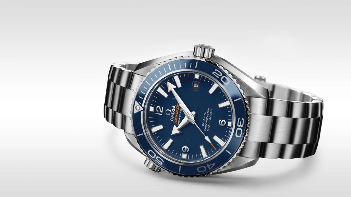 Omega,Seamaster Planet Ocean 45.50mm,45.50mm,Titanium,Blue,Automatic,Date,Co-Axial Escapement,232,232.90.46.21.03.001